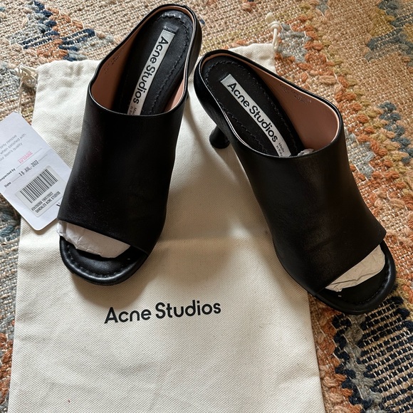 Acne leather mules - Picture 4 of 9
